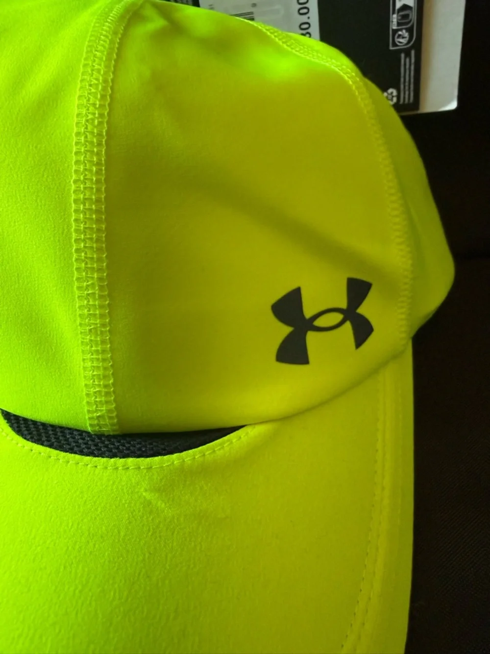 New Under Armour Neon Yellow Performance Cap Adjustable - Picture 2 of 5